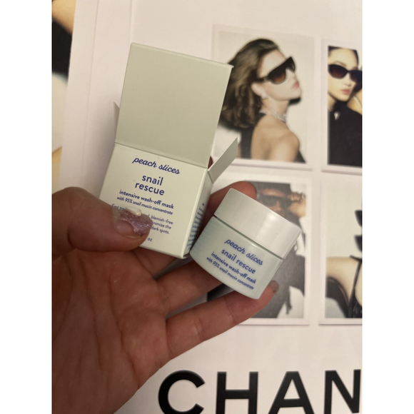 NIB Peach Slices snail rescue intensive wash-off mask mini (.2 fl oz) - Picture 1 of 3